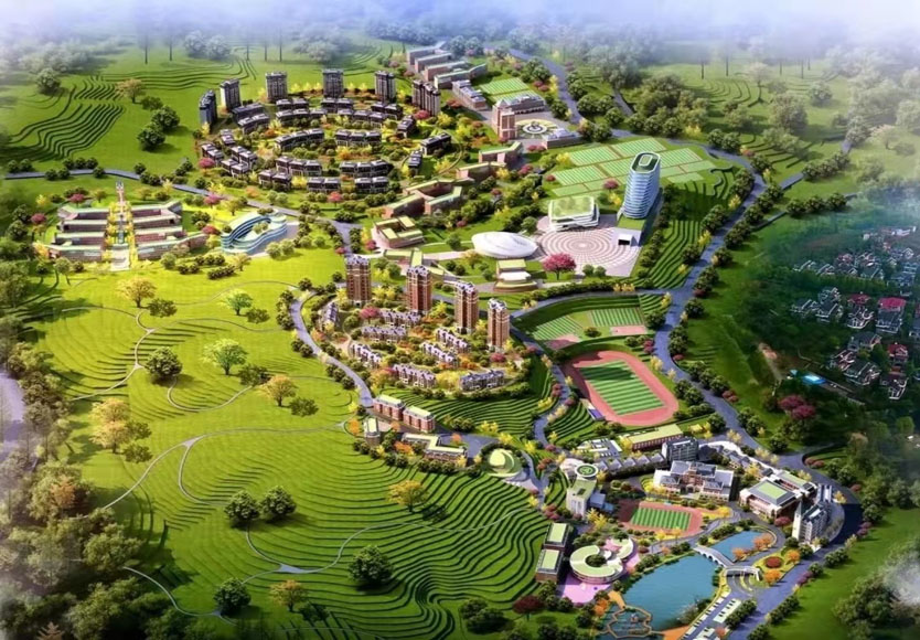 搶抓晴好天氣，郴州遠恒佳教育城建設(shè)工地?zé)峄鸪? title=